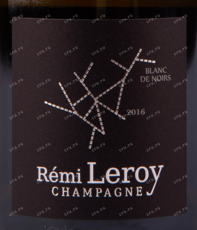 Этикетка игристого вина Remi Leroy Blanc de Noirs Millesime 2016 0.75 л