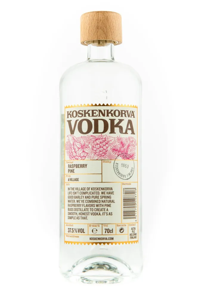 Водка Коскенкорва со вкусом малины и сосны  0.7 л