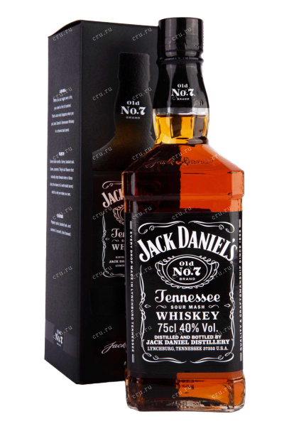 Виски Jack Daniels Tennessee in gift box  0.75 л
