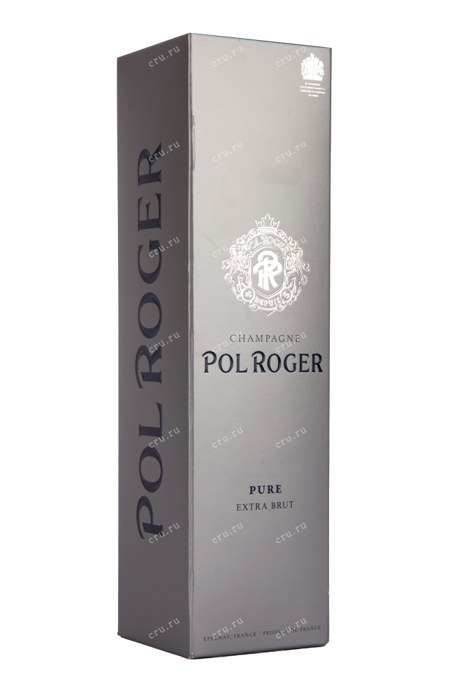 Подарочная коробка игристого вина Pol Roger Pure 0.75 л