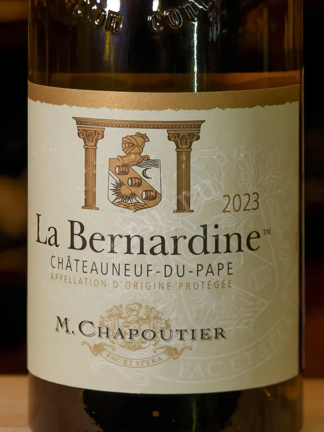 В магазине Крю Профи M.Chapoutier Chateauneuf-du-Pape La Bernardine AOC 2023 0.75 л