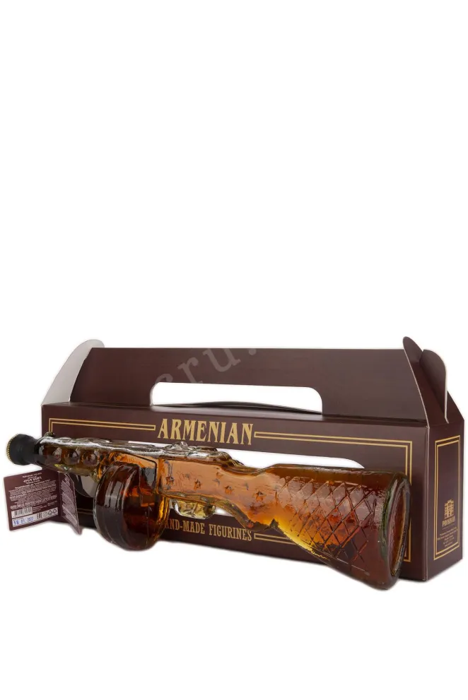 Коньяк Прошян 5 лет Автомат ППШ в коробке  0.5 л