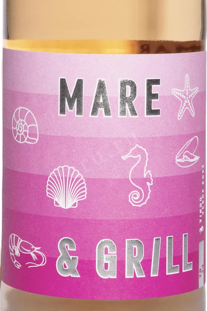 Этикетка Mare & Grill Vinho Verde Rose 2024 0.75 л