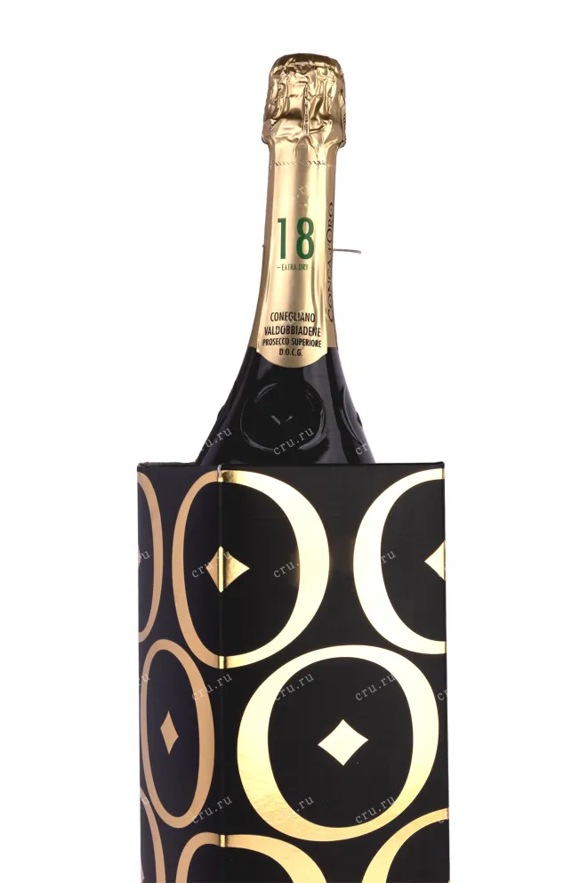 В подарочной коробке Conca d'Oro Conegliano Valdobbiadene Prosecco Superiore Millesimato Extra Dry gift box 2021 0.75 л