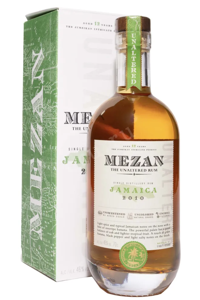 Ром Mezan Jamaica in gift box 2010 0.7 л