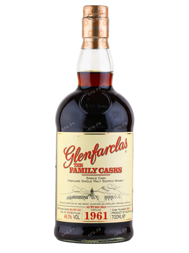 Виски Glenfarclas Family Cask 1961 0.7 л