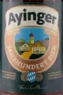 Этикетка Ayinger Jahrhundert Bier 0.5 л