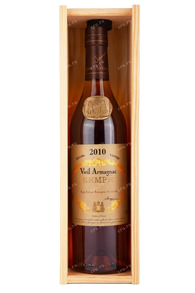 Арманьяк Семпэ Вьей Арманьяк 2010 0.75 в подарочной коробке 