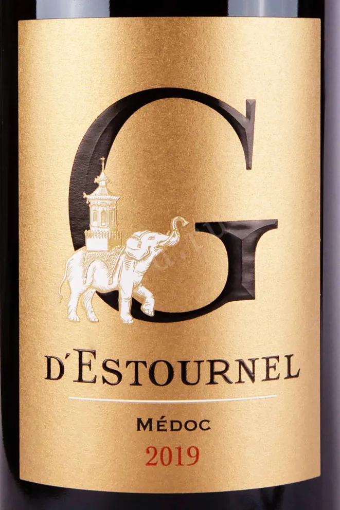 Этикетка G d'Estournel 2019 1.5 л