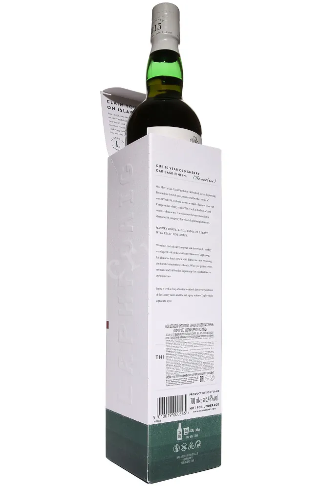 В подарочной коробке Laphroaig Sherry Oak Cask Finish 10 Years Old in gift box 0.7 л