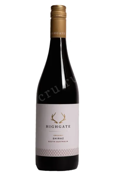 Вино Highgate Organic Shiraz 2021 0.75 л