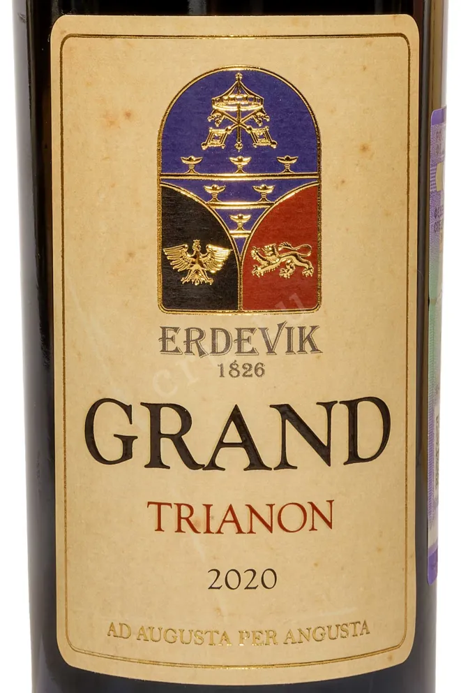 Этикетка Erdevik Grand Trianon 2020 0.75 л