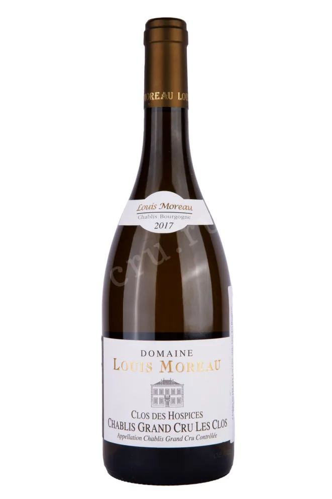 Вино Domaine Louis Moreau Chablis Grand Cru Les Clos Clos des Hospices 2017 0.75 л