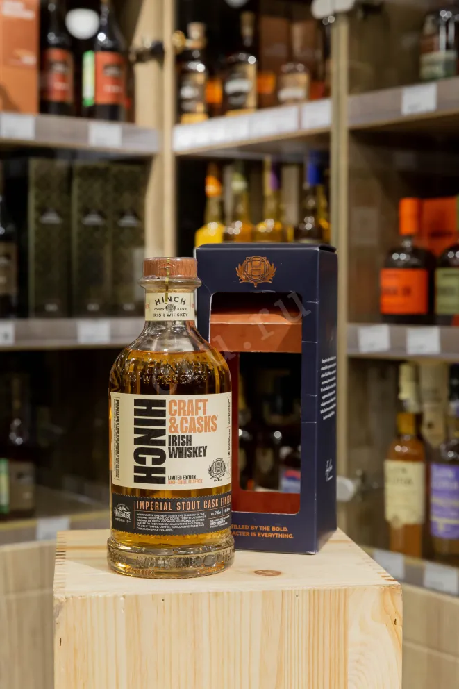 В магазине Крю Профи Hinch Irish Whiskey Craft & Casks Imperial Stout Cask Finish in gift box 0.7 л