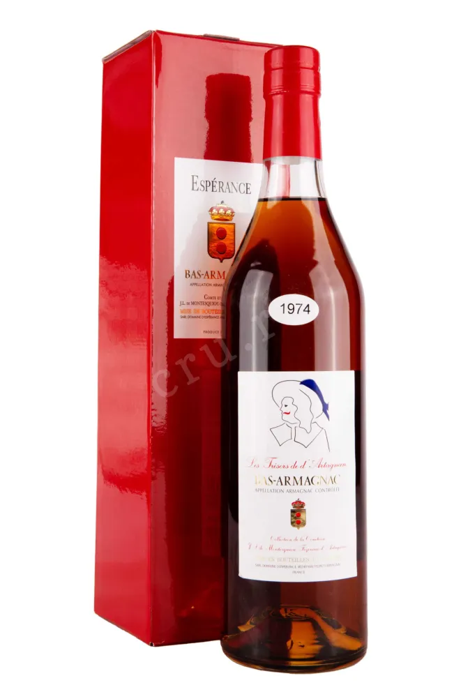 Арманьяк Domaine d'Esperance Les Tresors de d'Artagnan in gift box 1974 0.7 л
