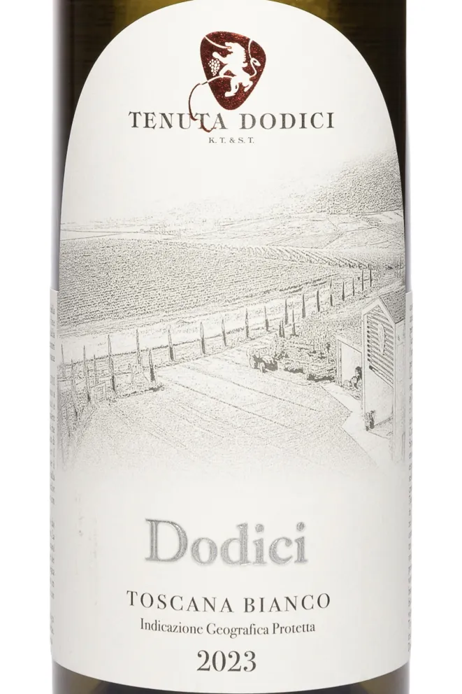 Этикетка Tenuta Dodici Toscana Bianco 2023 0.75 л