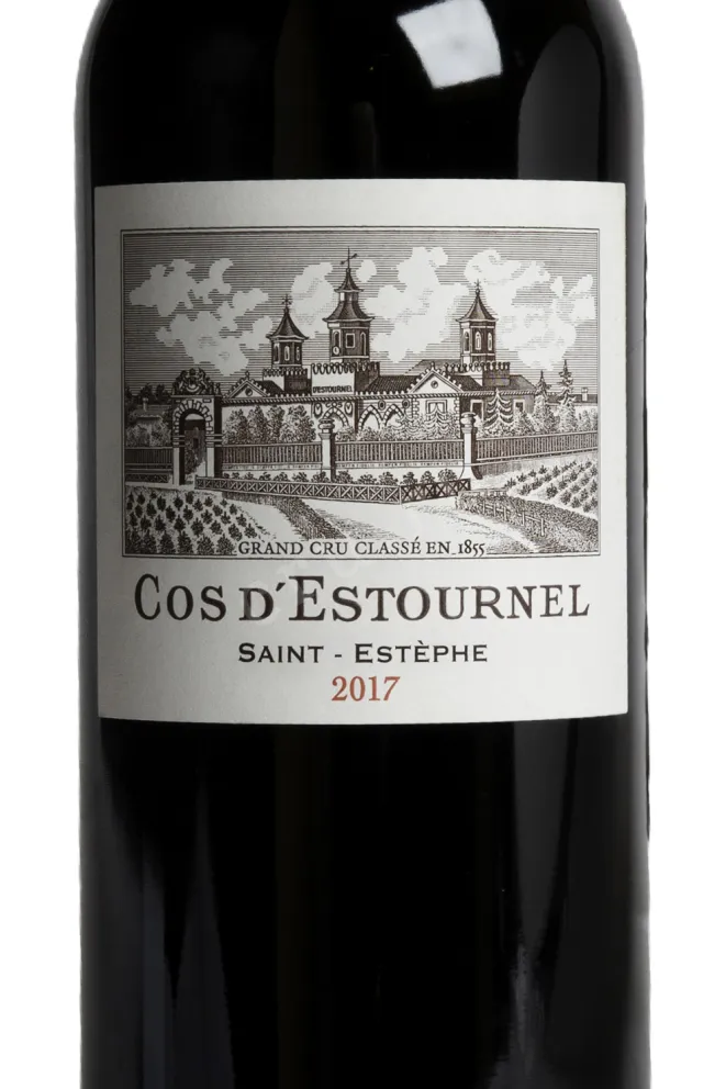 Этикетка Chateau Cos d Estournel Grand Cru Classe Saint-Estephe 2017 0.75 л