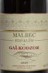 Этикетка Malbec Red Klen de Gai-Kodzor 2023 0.75 л