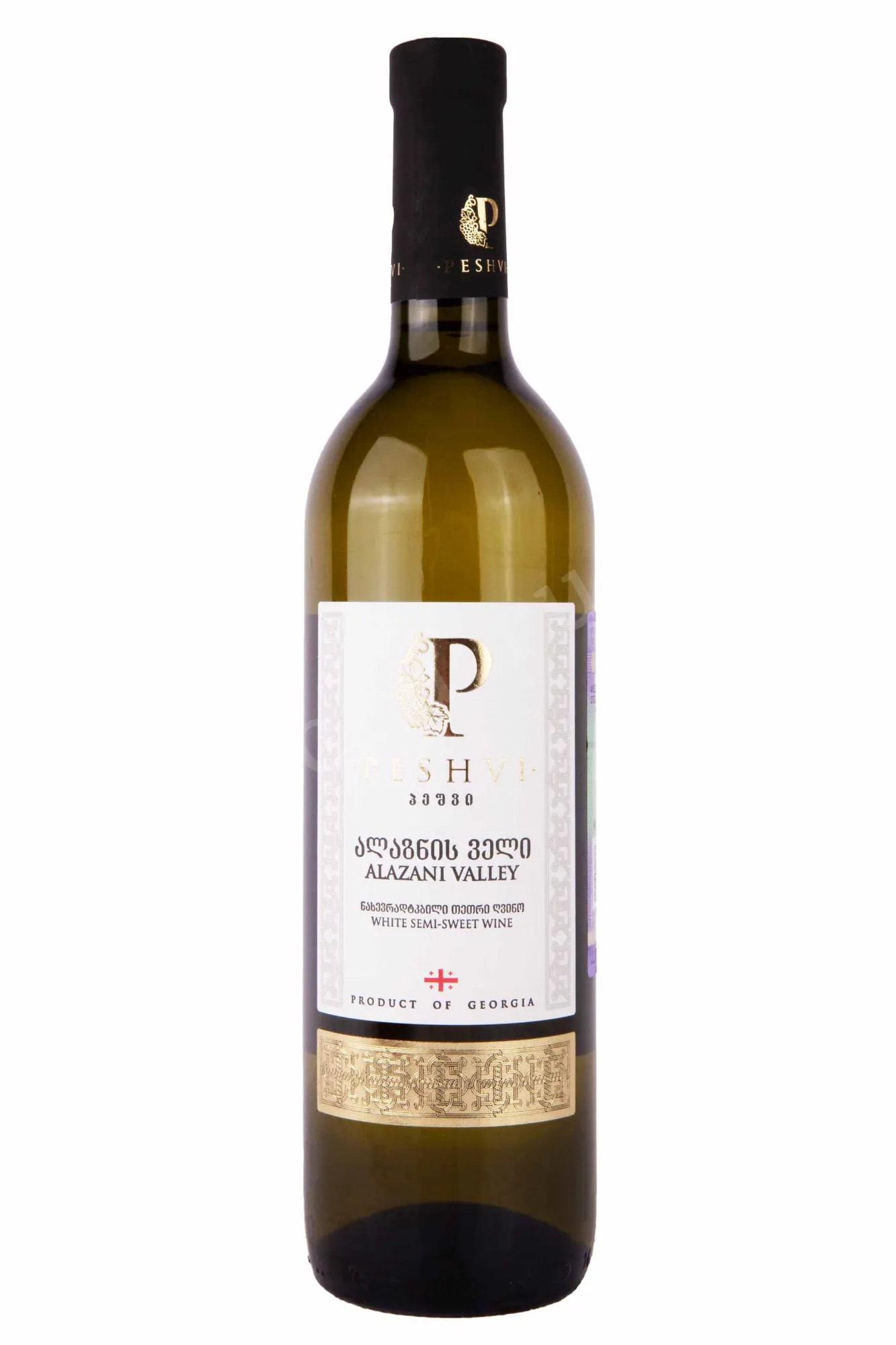 Фото — Вино Peshvi Alazani Valley White 2019 0.75 л