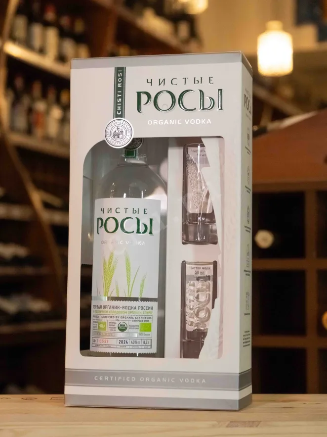 В магазине Крю Профи Chisti Rosi in gift box with 2 glasses 0.7 л