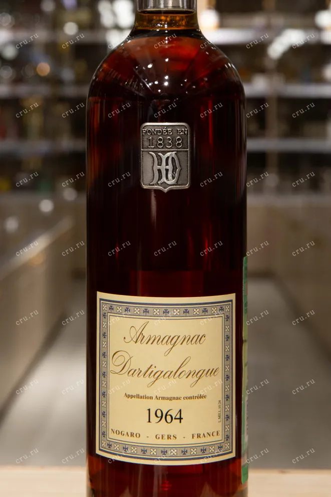 Этикетка Dartigalongue 1964 0.5 л