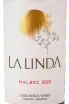 Этикетка La Linda Malbec 2023 0.75 л