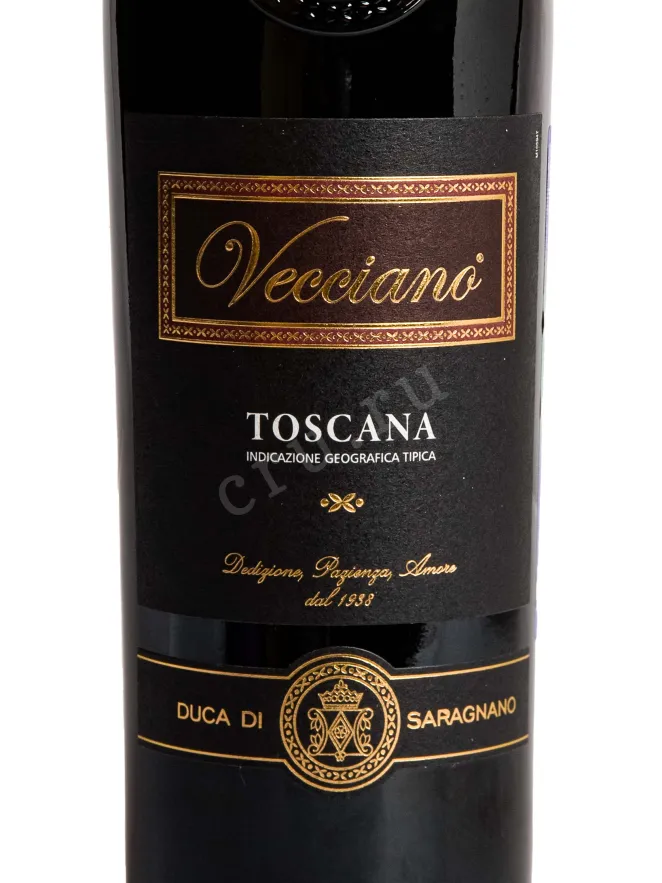 Этикетка Vecciano Toscana Rosso 2024 0.75 л