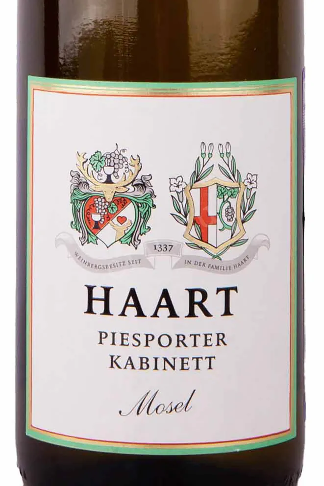 Этикетка Haart Piesporter Reserve Riesling Kabinett Mosel 2020 0.75 л