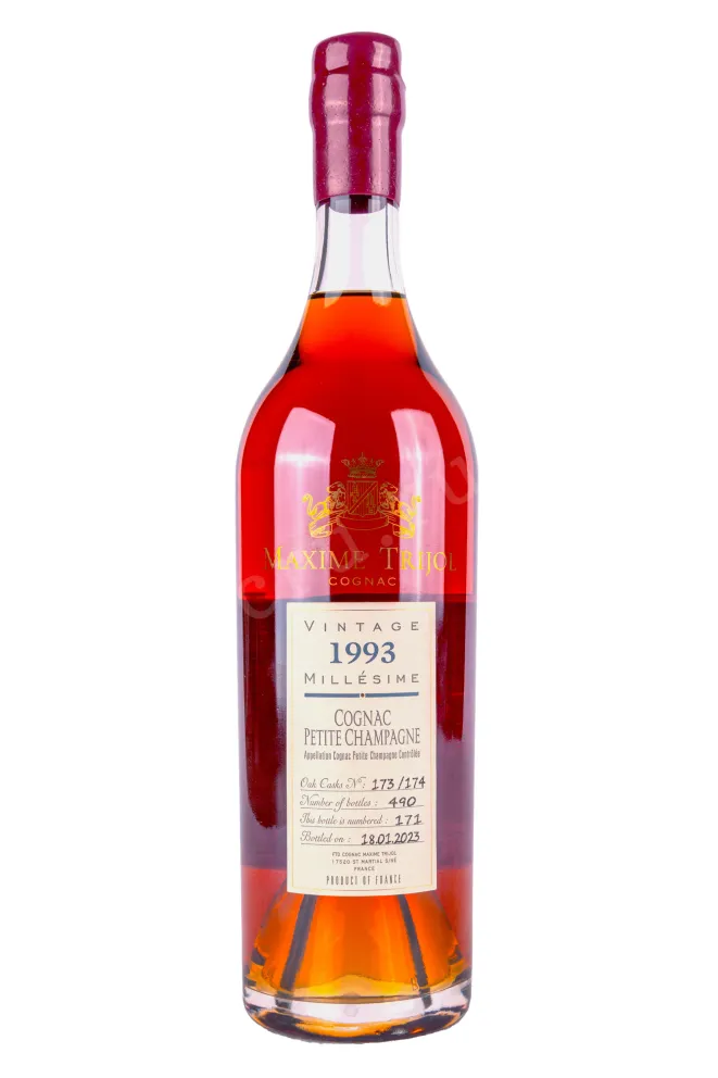 Бутылка Maxime Trijol Vintage Petite Champagne in wooden box 1993 0.7 л