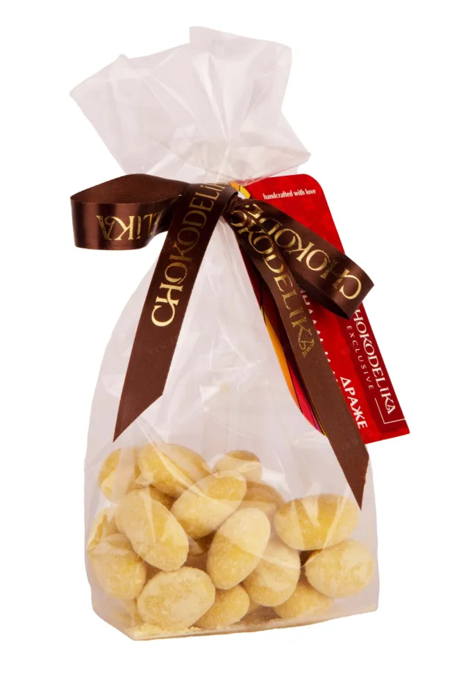 Конфеты Чокоделика драже Хрустящий Миндаль и Лимон 80 г