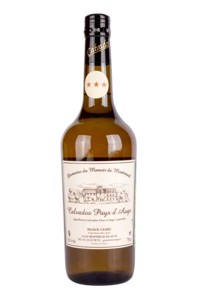 Кальвадос Domaine du Manoir de Montreuil Calvados Pays dAuge 3 years   0.7 л