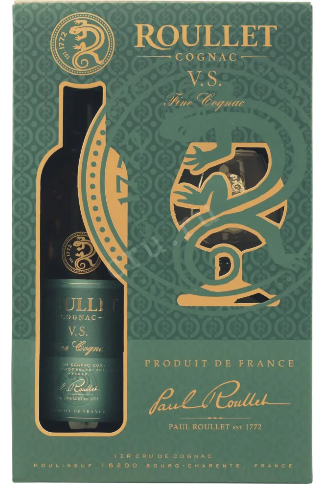Коньяк Roullet VS in gift box with glass 2018 0.7 л