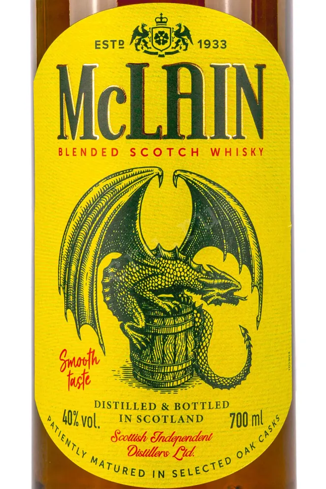 Этикетка McLain 0.7 л