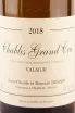 Этикетка Jean-Claude Bessin Chablis Grand Cru Valmur 2018 0.75 л