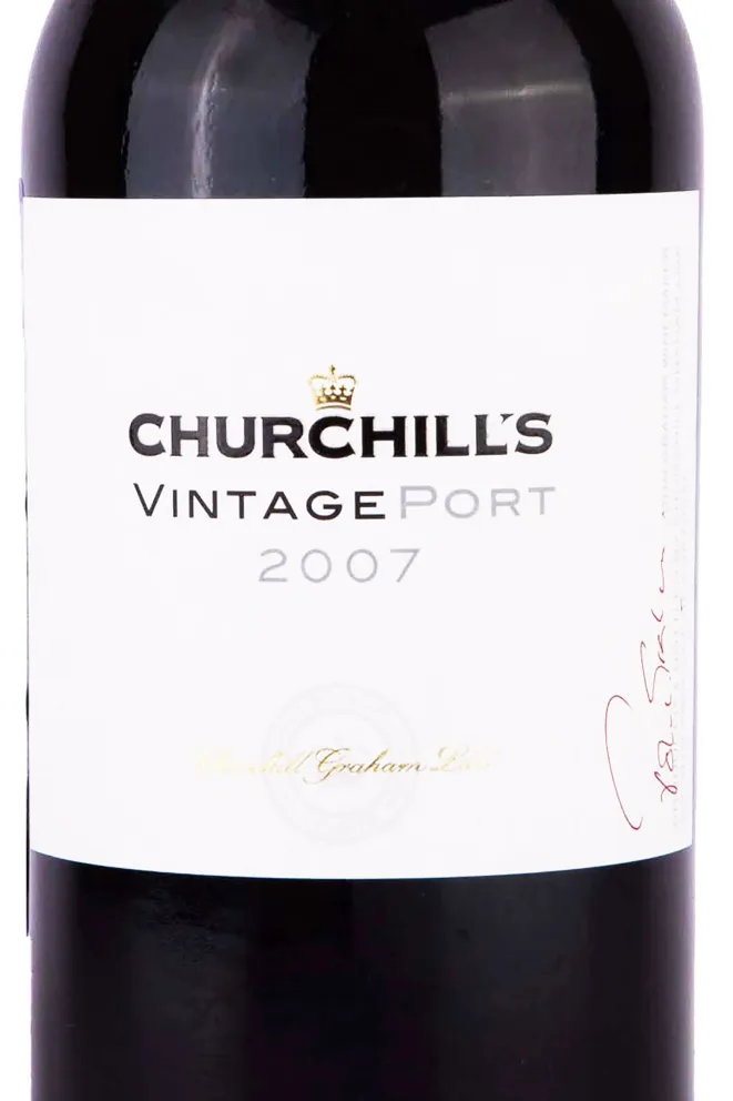 Этикетка Churchill's Vintage Port 2007 0.75 л