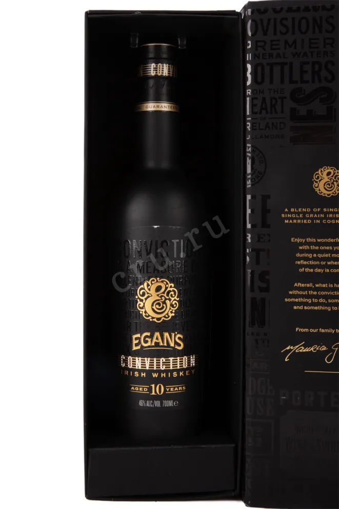 В подарочной коробке Egan's Conviction 10 years in gift box 0.7 л