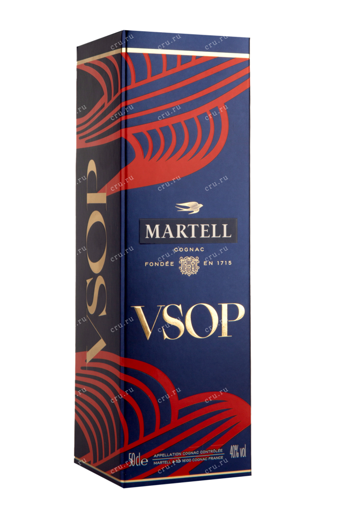 Подарочная коробка Martell VSOP  0.5 л