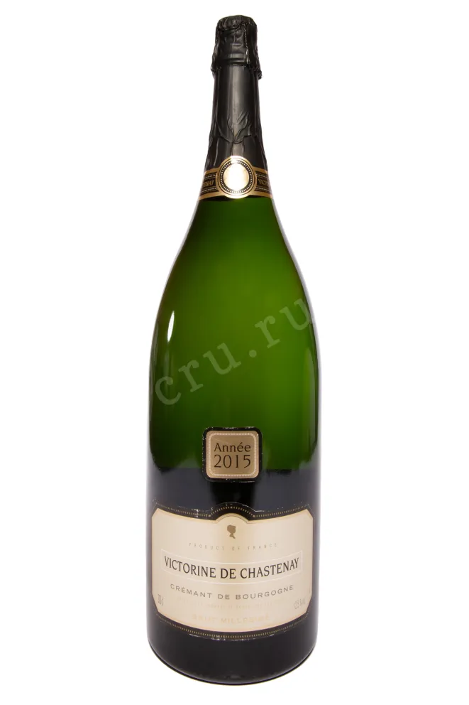 Бутылка Victorine de Chastenay Millesime Brut Crеmant de Bourgogne AOC gift box 2015 3 л