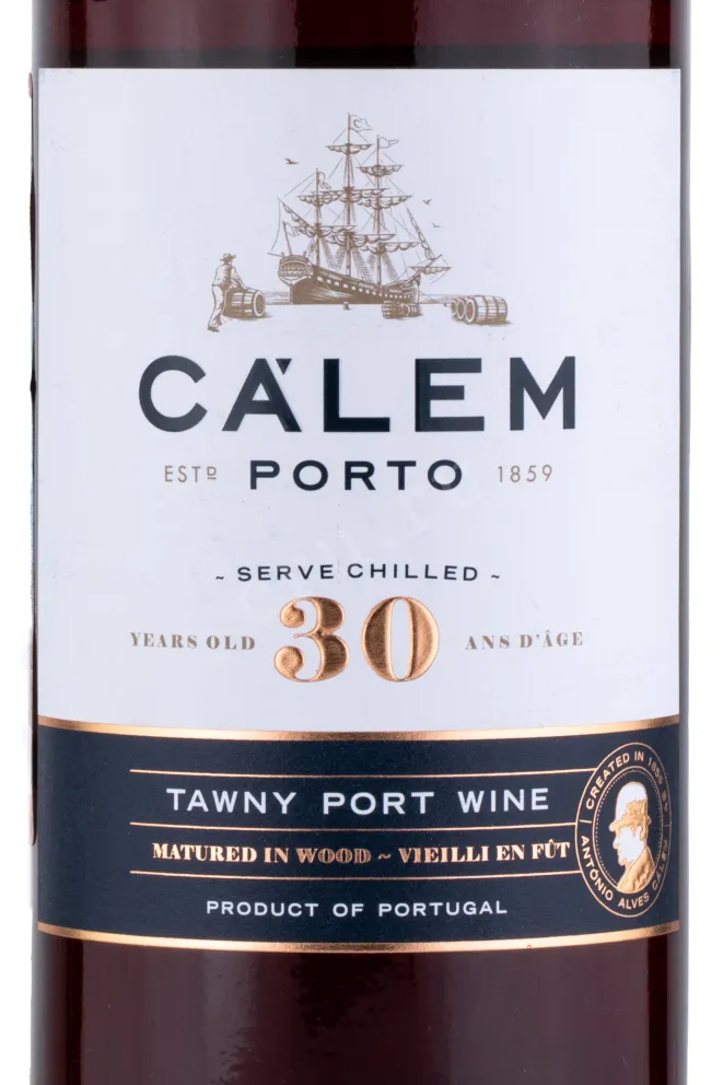 Этикетка портвейна Калем Тони 30 лет 0.75 л