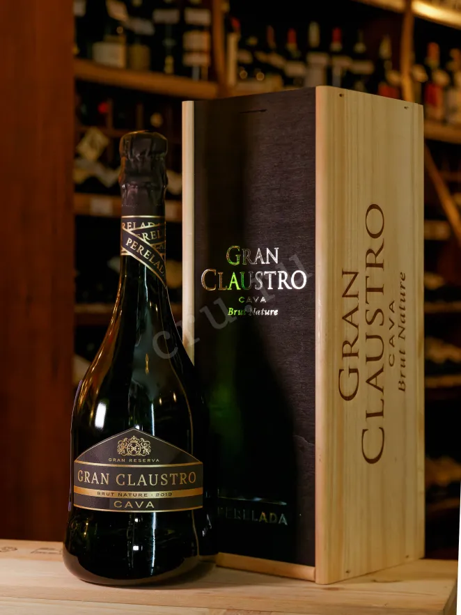В магазине Крю Профи Gran Claustro Gran Reserva Brut Nature wooden box 2019 0.75 л