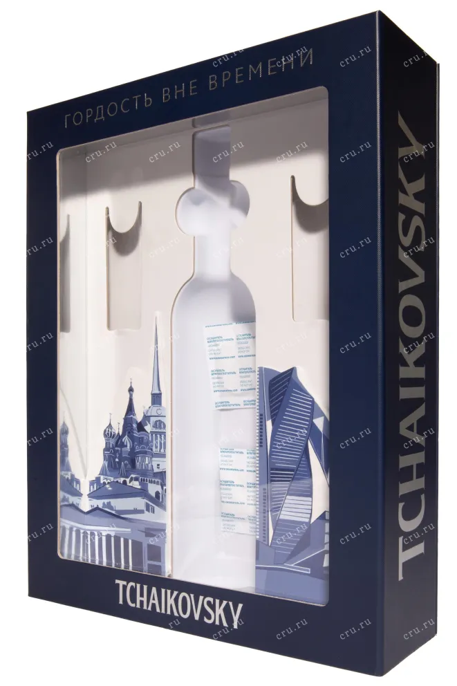 Подарочная коробка Tchaikovsky in gift box with 2 glasses 0.7 л