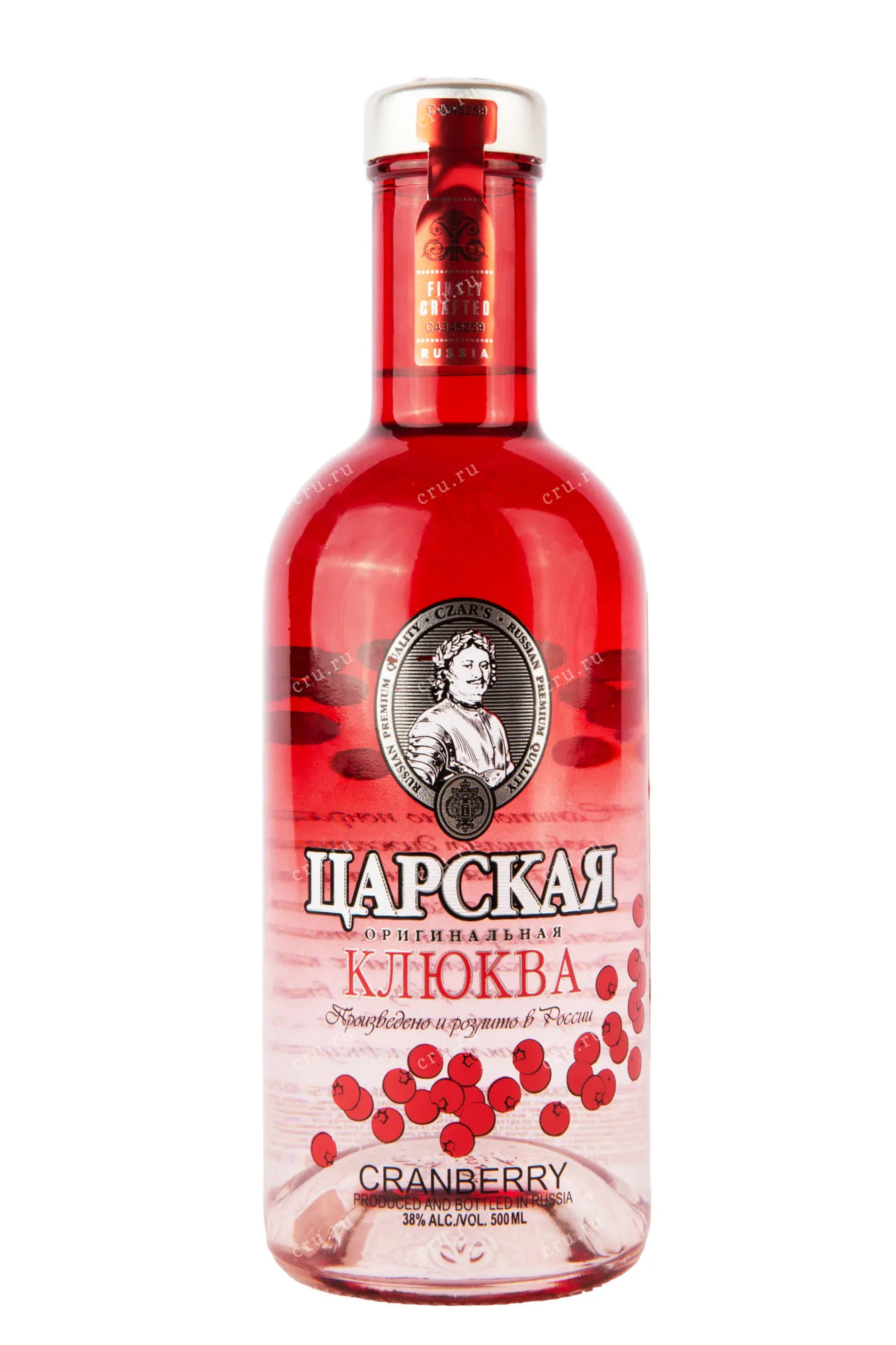 Фото — Настойка Царская Оригинальная Клюква  0.5 л