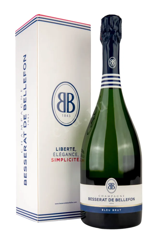 Шампанское Besserat de Bellefon bleu brut 2018 0.75 л