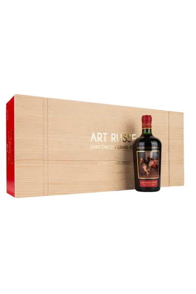 Вино Chateau La Grace Dieu des Prieurs Art Russe Saint-Emilion Grand Cru from set of 6 bottles in wooden box  2014 0.75 л