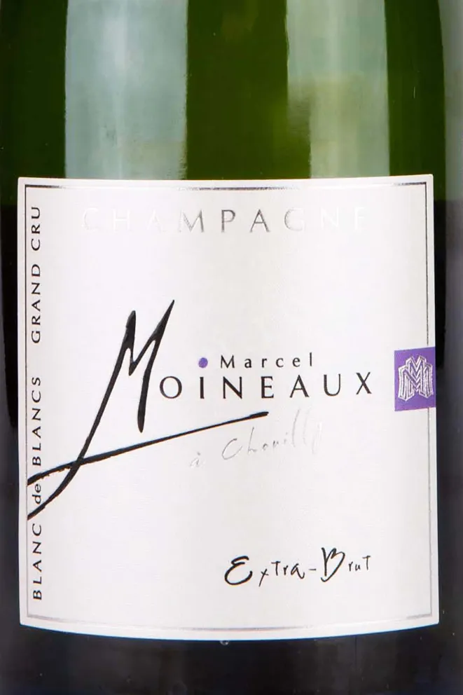 Этикетка Marcel Moineaux Blanc de Blancs Grand Cru 2018 0.75 л