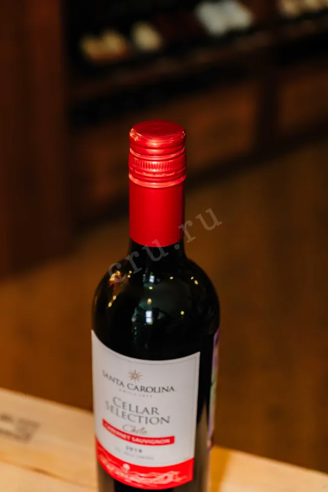 Пробка Santa Carolina Cellar Selection Cabernet Sauvignon 2019 0.75 л