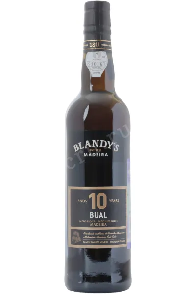 Мадера Blandy's Bual Medium Rich 10 Years Old  0.5 л