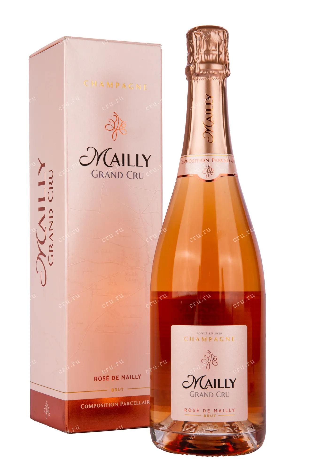 Фото — Шампанское Mailly Rose de Mailly Brut gift box 2016 0.75 л