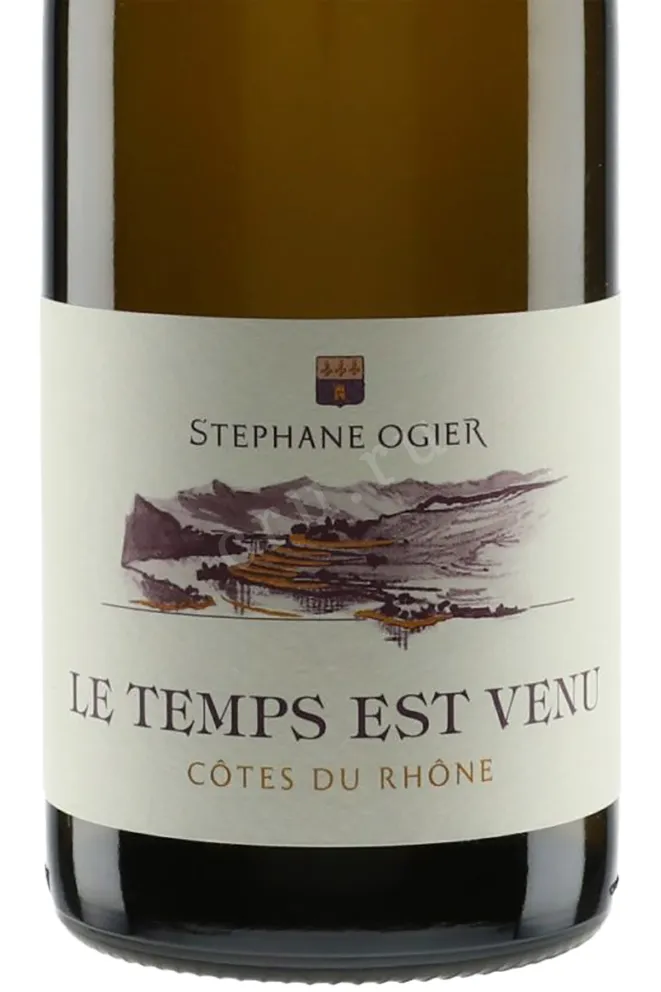 Этикетка Domaine Michel et Stephane Ogier Le Temps est Venu Cotes du Rhone AOC 2014 1.5 л