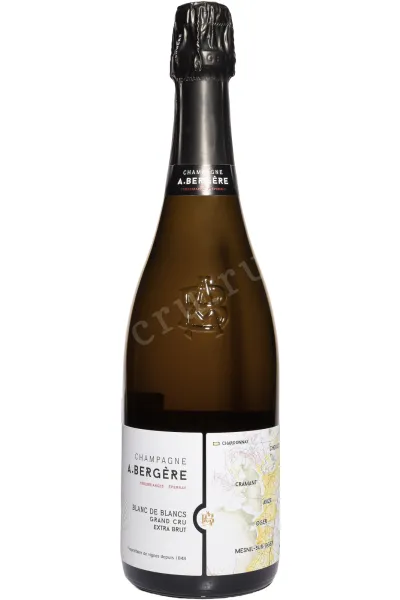 Шампанское A.Bergere Blanc de Blans Grand Cru 2022 0.75 л